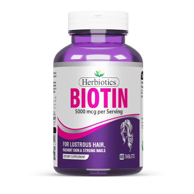 Biotin 5000mcg Tablets For Hair Growth